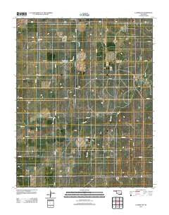 Laverne SW Oklahoma Historical topographic map, 1:24000 scale, 7.5 X 7.5 Minute, Year 2012