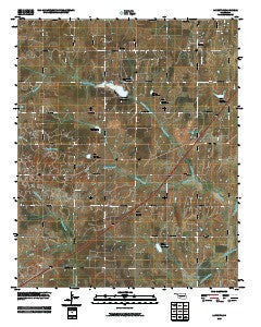 Laverty Oklahoma Historical topographic map, 1:24000 scale, 7.5 X 7.5 Minute, Year 2009