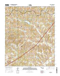 Laverty Oklahoma Current topographic map, 1:24000 scale, 7.5 X 7.5 Minute, Year 2016