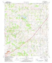 Laverty Oklahoma Historical topographic map, 1:24000 scale, 7.5 X 7.5 Minute, Year 1991