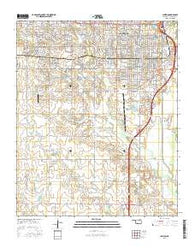Lawton Oklahoma Current topographic map, 1:24000 scale, 7.5 X 7.5 Minute, Year 2016