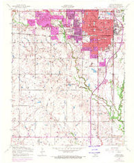 Lawton Oklahoma Historical topographic map, 1:24000 scale, 7.5 X 7.5 Minute, Year 1956