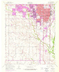 Lawton Oklahoma Historical topographic map, 1:24000 scale, 7.5 X 7.5 Minute, Year 1956