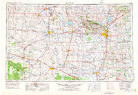 Lawton Oklahoma Historical topographic map, 1:250000 scale, 1 X 2 Degree, Year 1955