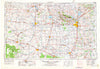 Lawton Oklahoma Historical topographic map, 1:250000 scale, 1 X 2 Degree, Year 1955