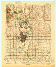 Lawton Oklahoma Historical topographic map, 1:62500 scale, 15 X 15 Minute, Year 1946