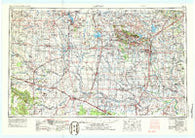 Lawton Oklahoma Historical topographic map, 1:250000 scale, 1 X 2 Degree, Year 1955