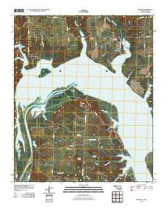 Lebanon Oklahoma Historical topographic map, 1:24000 scale, 7.5 X 7.5 Minute, Year 2010