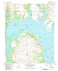 Lebanon Oklahoma Historical topographic map, 1:24000 scale, 7.5 X 7.5 Minute, Year 1982