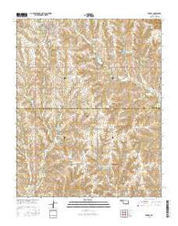 Leedey Oklahoma Current topographic map, 1:24000 scale, 7.5 X 7.5 Minute, Year 2016