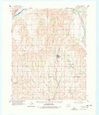 Leedey Oklahoma Historical topographic map, 1:62500 scale, 15 X 15 Minute, Year 1961