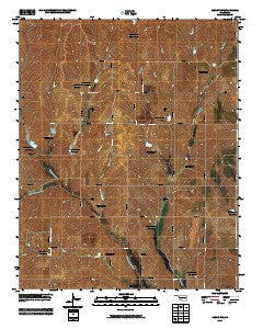 Leedey SW Oklahoma Historical topographic map, 1:24000 scale, 7.5 X 7.5 Minute, Year 2010