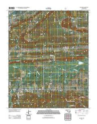 Leflore Oklahoma Historical topographic map, 1:24000 scale, 7.5 X 7.5 Minute, Year 2012