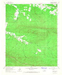 Leflore SE Oklahoma Historical topographic map, 1:24000 scale, 7.5 X 7.5 Minute, Year 1966