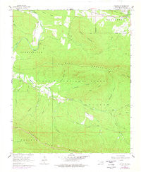 Leflore SE Oklahoma Historical topographic map, 1:24000 scale, 7.5 X 7.5 Minute, Year 1966