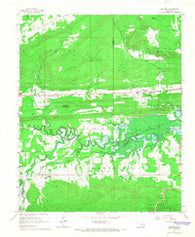 Leflore Oklahoma Historical topographic map, 1:24000 scale, 7.5 X 7.5 Minute, Year 1965