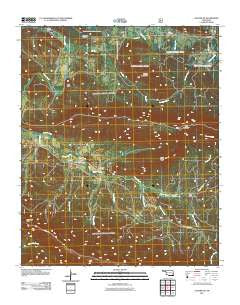 Leflore SE Oklahoma Historical topographic map, 1:24000 scale, 7.5 X 7.5 Minute, Year 2011