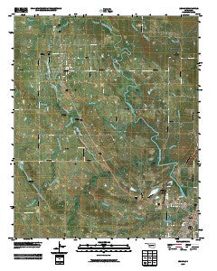 Lehigh Oklahoma Historical topographic map, 1:24000 scale, 7.5 X 7.5 Minute, Year 2010