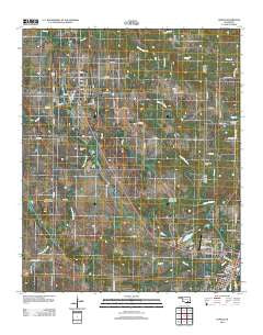 Lehigh Oklahoma Historical topographic map, 1:24000 scale, 7.5 X 7.5 Minute, Year 2012