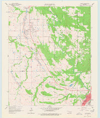 Lehigh Oklahoma Historical topographic map, 1:24000 scale, 7.5 X 7.5 Minute, Year 1957
