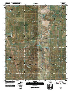 Lela Oklahoma Historical topographic map, 1:24000 scale, 7.5 X 7.5 Minute, Year 2009