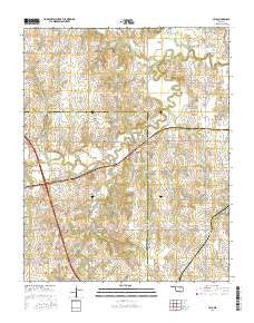 Lela Oklahoma Current topographic map, 1:24000 scale, 7.5 X 7.5 Minute, Year 2016
