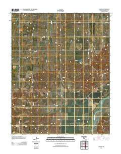 Lenora Oklahoma Historical topographic map, 1:24000 scale, 7.5 X 7.5 Minute, Year 2012