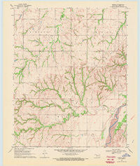 Lenora Oklahoma Historical topographic map, 1:24000 scale, 7.5 X 7.5 Minute, Year 1969