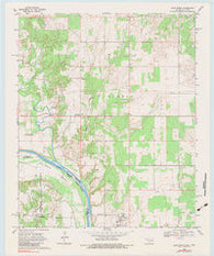 Leon North Oklahoma Historical topographic map, 1:24000 scale, 7.5 X 7.5 Minute, Year 1968