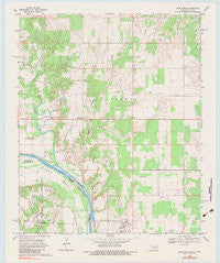 Leon North Oklahoma Historical topographic map, 1:24000 scale, 7.5 X 7.5 Minute, Year 1968