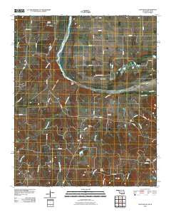 Leon South Oklahoma Historical topographic map, 1:24000 scale, 7.5 X 7.5 Minute, Year 2010