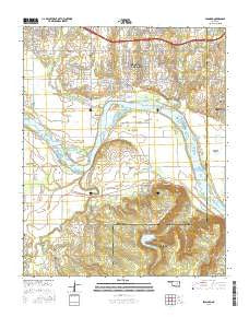 Leonard Oklahoma Current topographic map, 1:24000 scale, 7.5 X 7.5 Minute, Year 2016