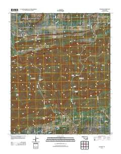 Lequire Oklahoma Historical topographic map, 1:24000 scale, 7.5 X 7.5 Minute, Year 2012