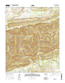 Lequire Oklahoma Current topographic map, 1:24000 scale, 7.5 X 7.5 Minute, Year 2016