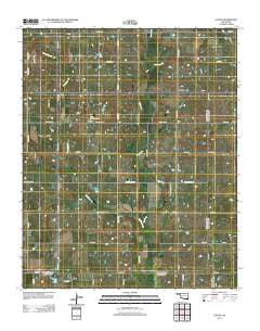 Letitia Oklahoma Historical topographic map, 1:24000 scale, 7.5 X 7.5 Minute, Year 2012