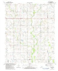 Letitia Oklahoma Historical topographic map, 1:24000 scale, 7.5 X 7.5 Minute, Year 1991