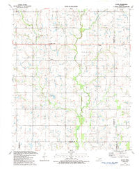 Letitia Oklahoma Historical topographic map, 1:24000 scale, 7.5 X 7.5 Minute, Year 1991