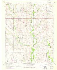 Letitia Oklahoma Historical topographic map, 1:24000 scale, 7.5 X 7.5 Minute, Year 1956