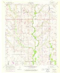 Letitia Oklahoma Historical topographic map, 1:24000 scale, 7.5 X 7.5 Minute, Year 1956