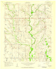 Letitia Oklahoma Historical topographic map, 1:24000 scale, 7.5 X 7.5 Minute, Year 1956