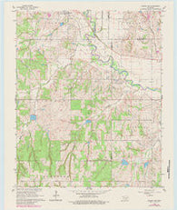 Lindsay SW Oklahoma Historical topographic map, 1:24000 scale, 7.5 X 7.5 Minute, Year 1966