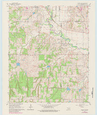 Lindsay SW Oklahoma Historical topographic map, 1:24000 scale, 7.5 X 7.5 Minute, Year 1966