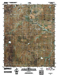 Lindsay SW Oklahoma Historical topographic map, 1:24000 scale, 7.5 X 7.5 Minute, Year 2009