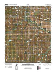 Lindsay SW Oklahoma Historical topographic map, 1:24000 scale, 7.5 X 7.5 Minute, Year 2012