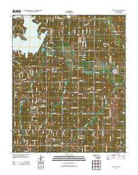 Little Axe Oklahoma Historical topographic map, 1:24000 scale, 7.5 X 7.5 Minute, Year 2012