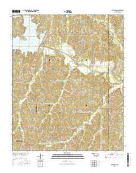Little Axe Oklahoma Current topographic map, 1:24000 scale, 7.5 X 7.5 Minute, Year 2016