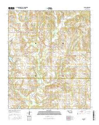 Loco Oklahoma Current topographic map, 1:24000 scale, 7.5 X 7.5 Minute, Year 2016