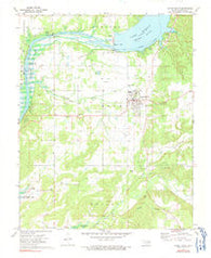 Locust Grove Oklahoma Historical topographic map, 1:24000 scale, 7.5 X 7.5 Minute, Year 1972