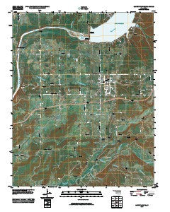Locust Grove Oklahoma Historical topographic map, 1:24000 scale, 7.5 X 7.5 Minute, Year 2010