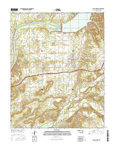 Locust Grove Oklahoma Current topographic map, 1:24000 scale, 7.5 X 7.5 Minute, Year 2016